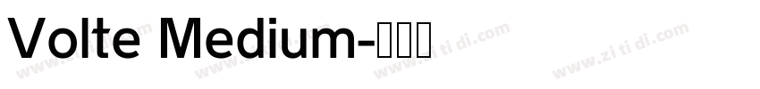 Volte Medium字体转换